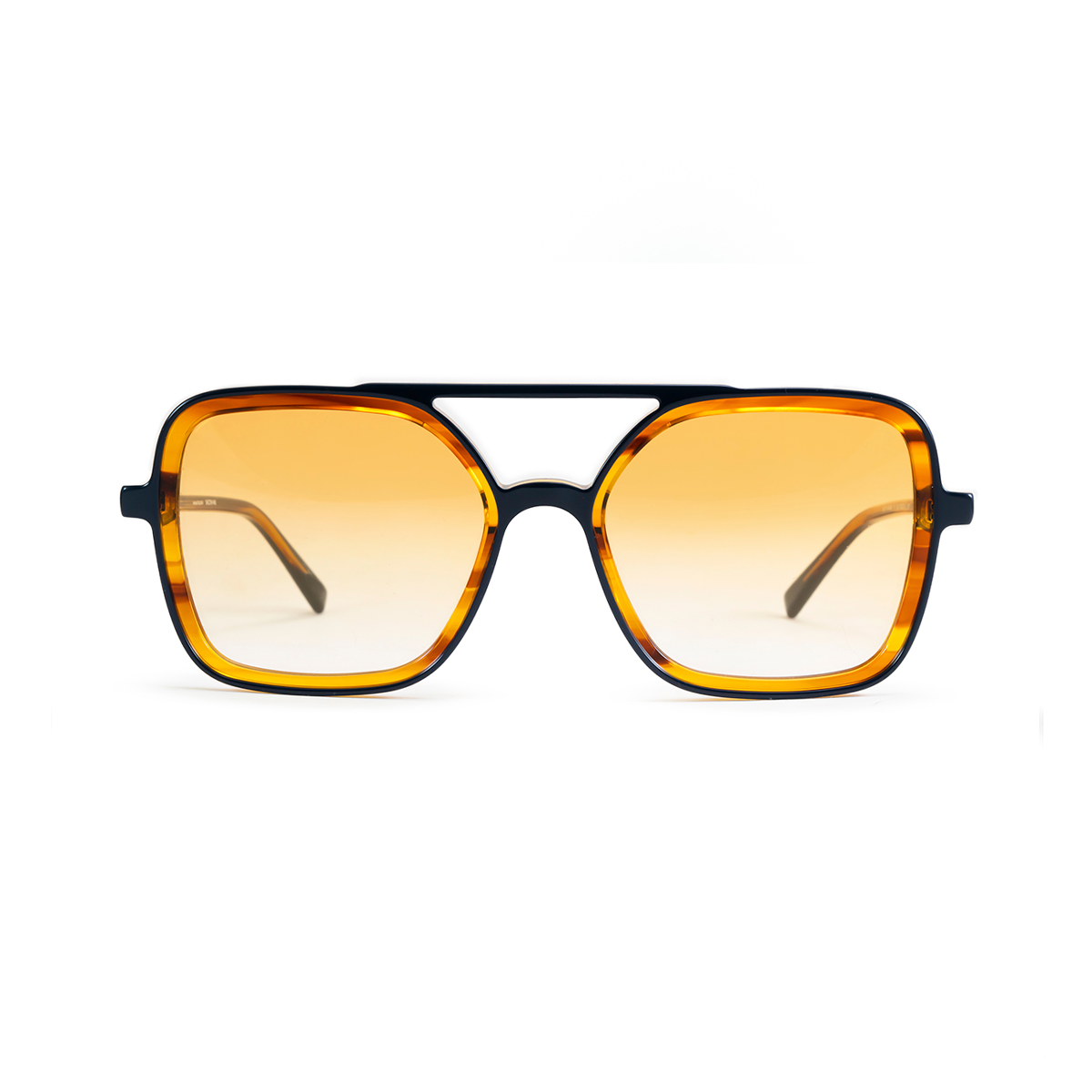 Anteojos De Sol Premium Series - Seul - Ambar Carey - Lente Naranja Degrade