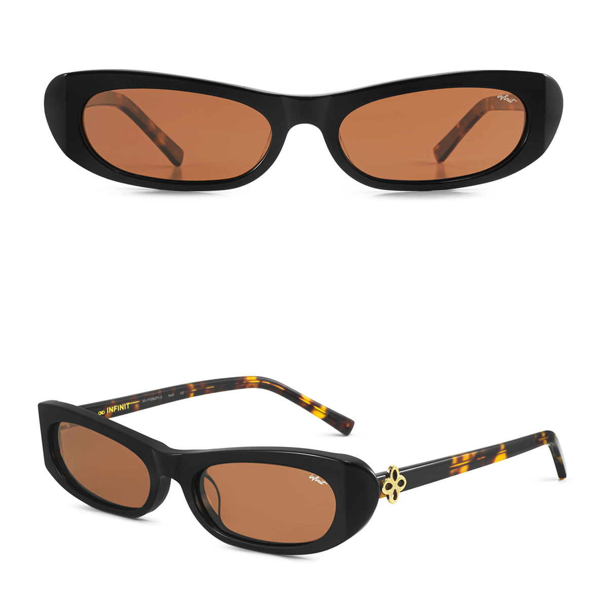 Anteojos de Sol - Trinity Negro Carey Lente Marron