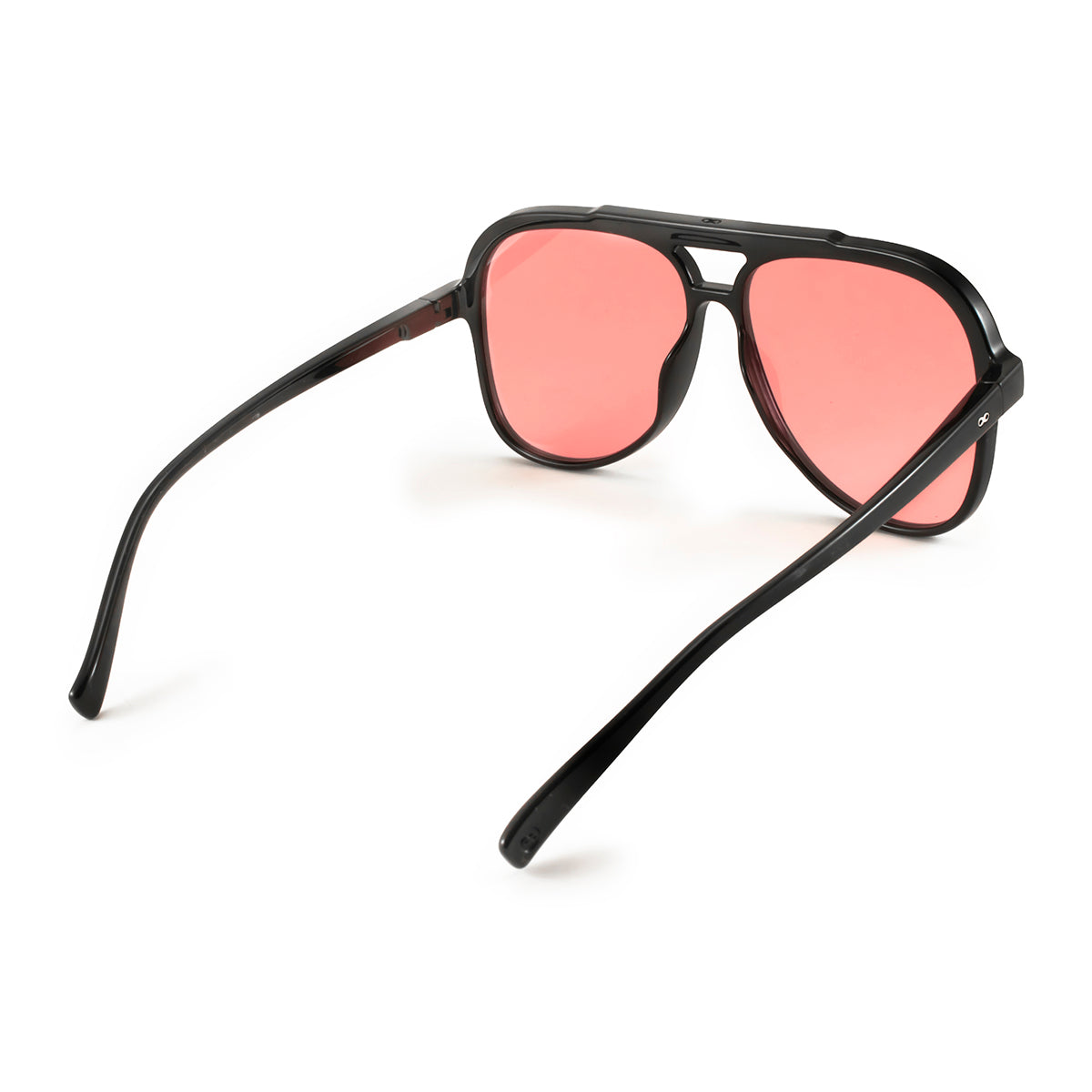 Anteojos de Sol - Triple XXX - Negro Brillo - Lente rosa