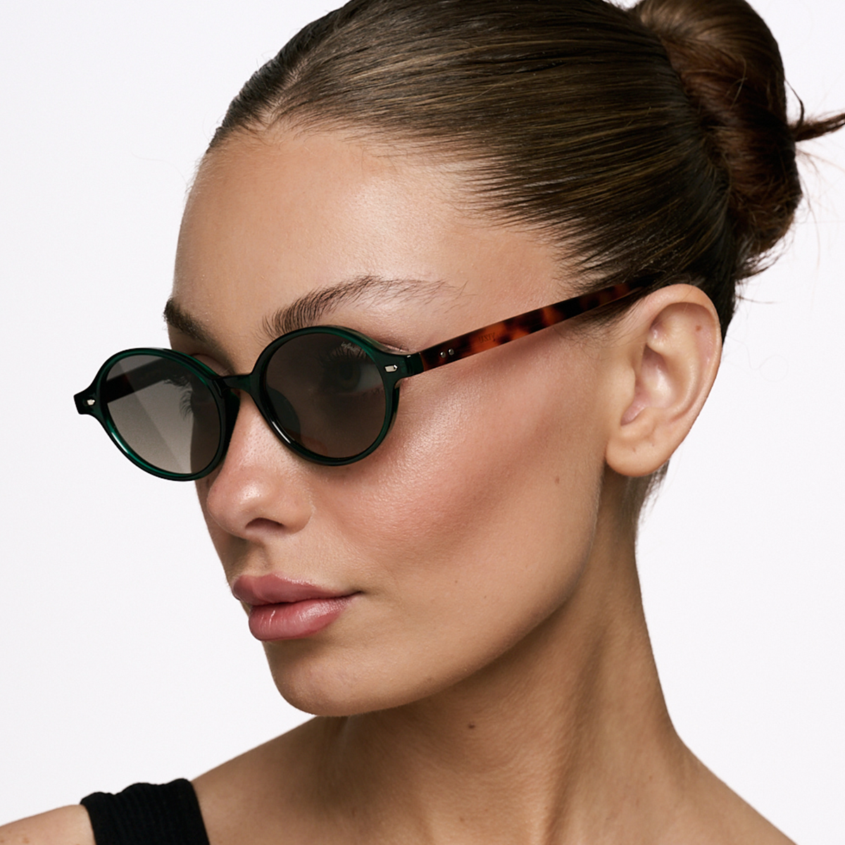 Anteojos de Sol - Vizu Verde Lente Gris Degrade