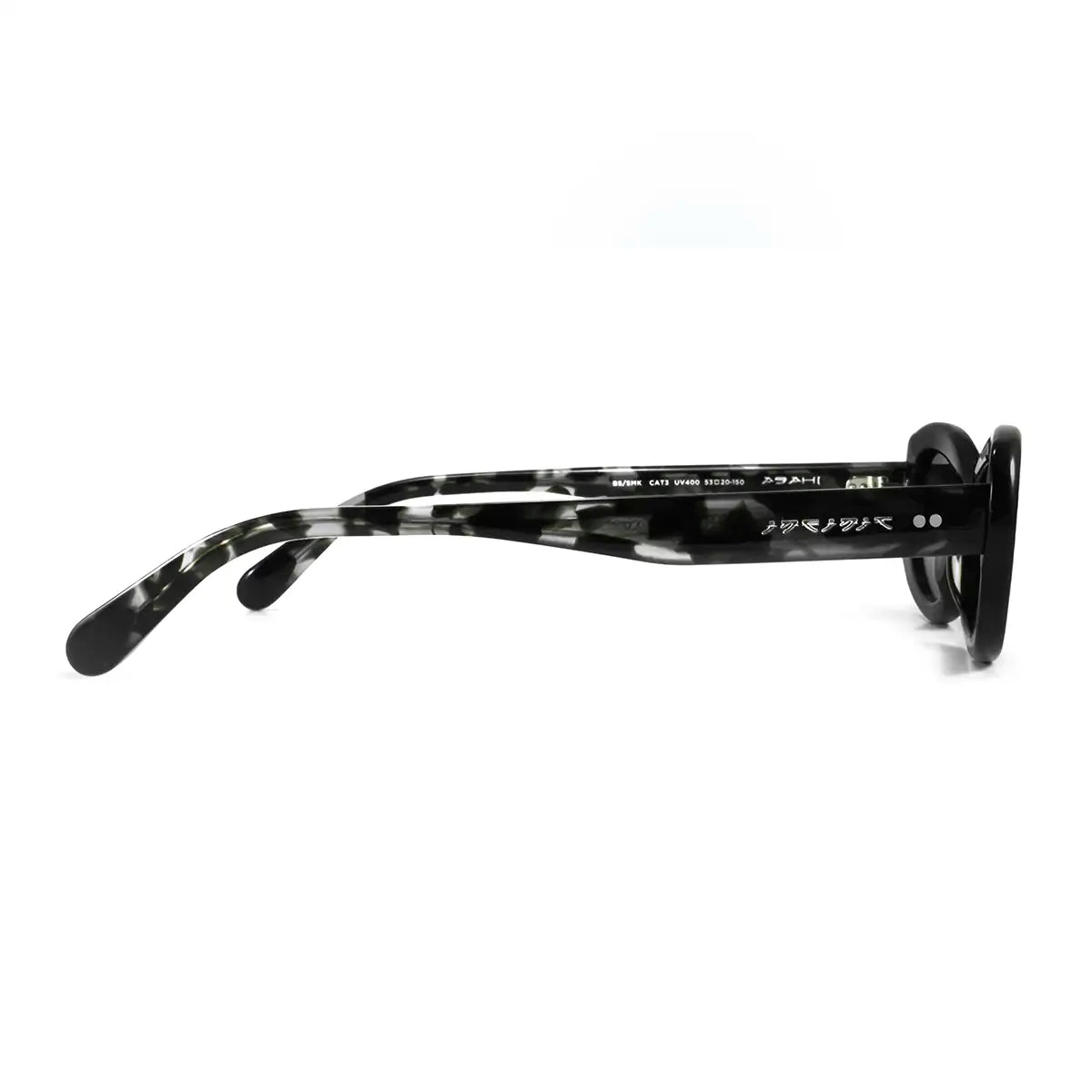 Anteojos de Sol - Asahi - Negro Brillo- Lente Gris