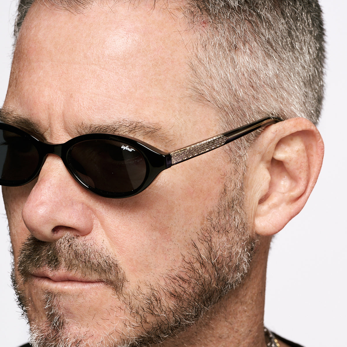 Anteojos de Sol - Brigitte Negro Brillo Lente Gris