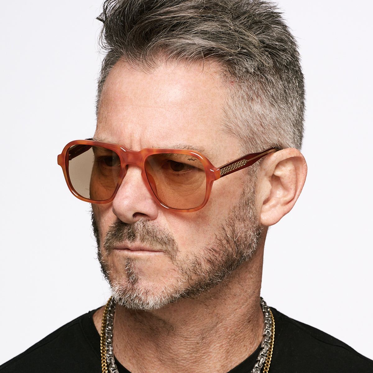 Anteojos de Sol - Burdeos Carey Rubio Lente Tostado