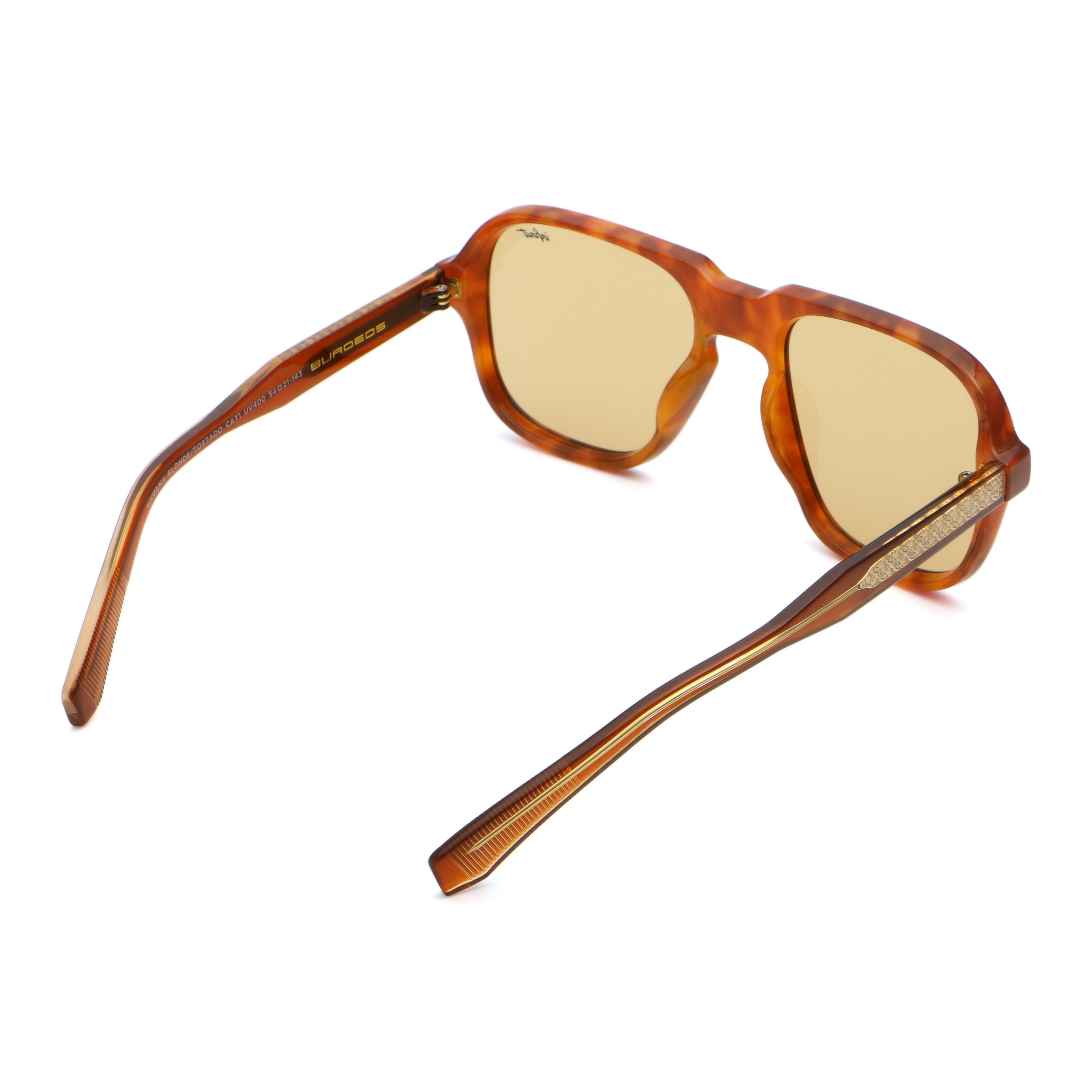 Anteojos de Sol - Burdeos Carey Rubio Lente Tostado