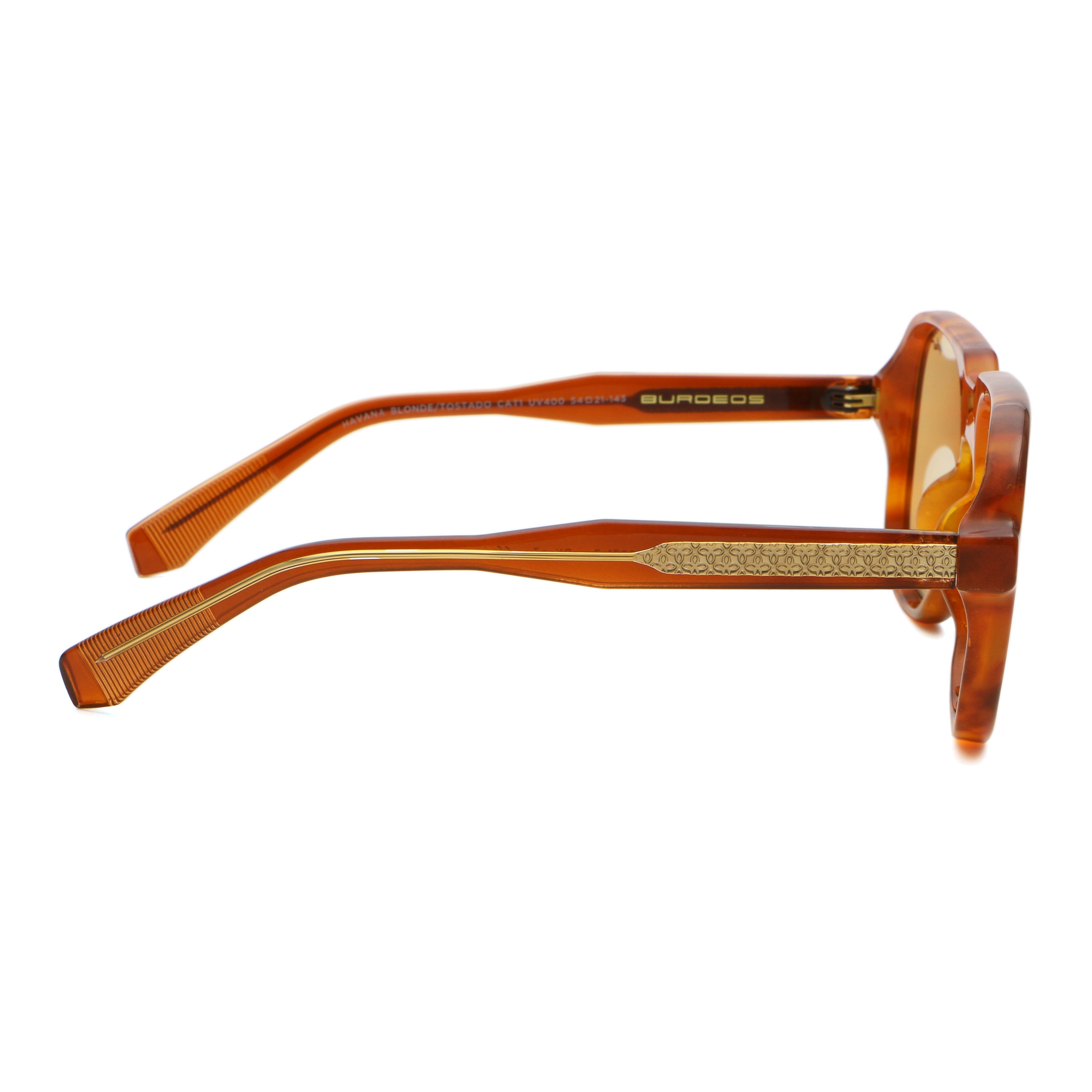 Anteojos de Sol - Burdeos Carey Rubio Lente Tostado