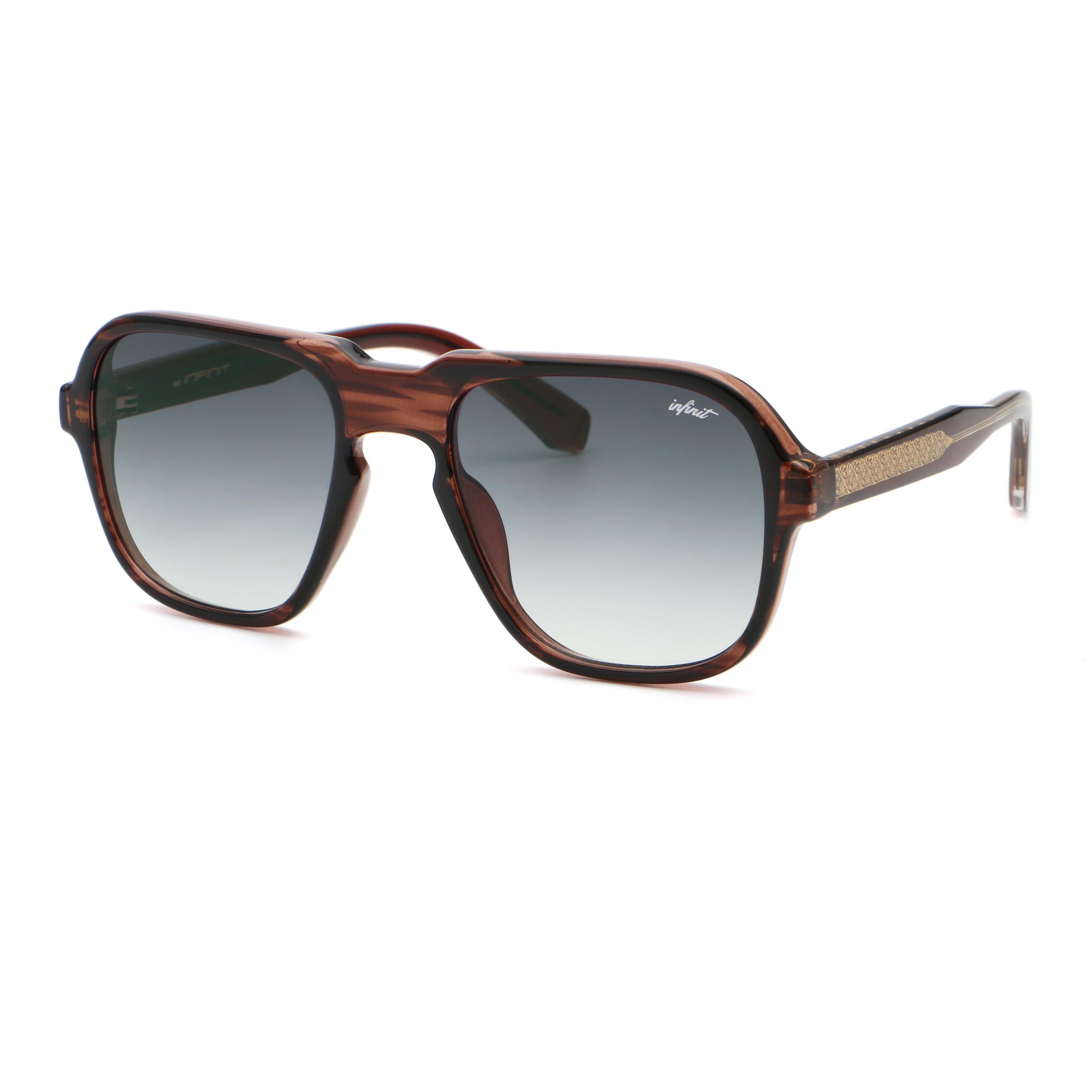 Anteojos de Sol - Burdeos Carey Wood Lente Gris Degrade