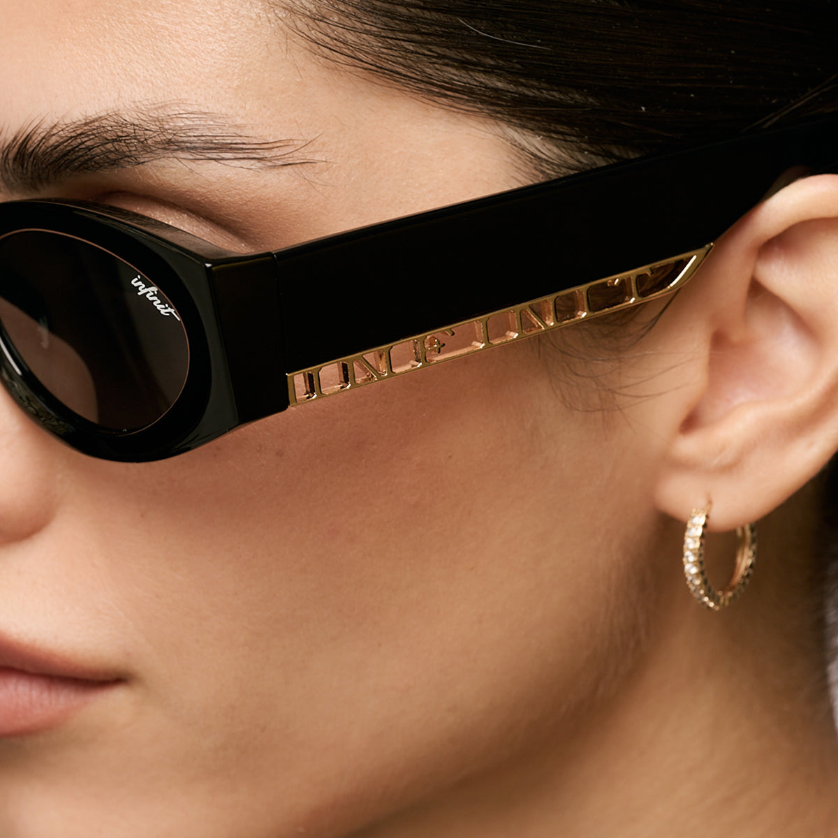 Anteojos de Sol -  Florida Negro Brillo Lente Gris