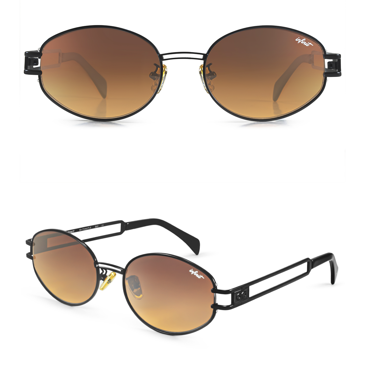 Anteojos de Sol - Georgia Negro Lente Ambar Degrade