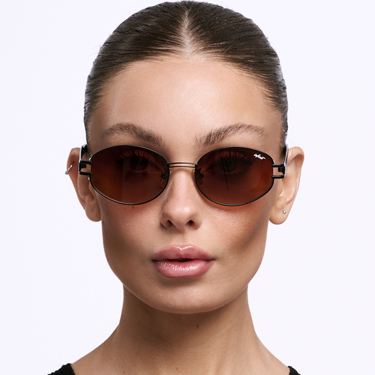 Anteojos de Sol - Georgia Negro Lente Ambar Degrade