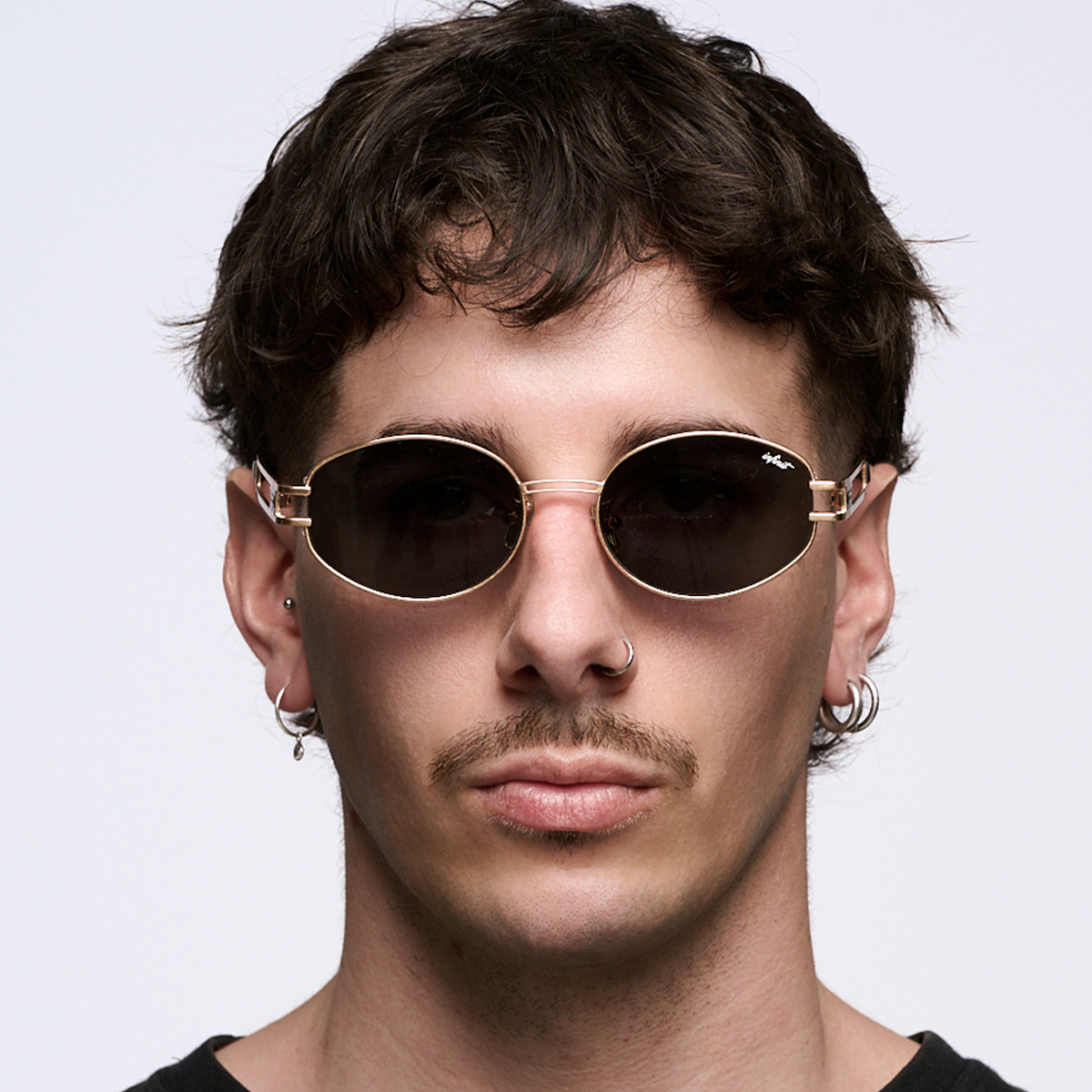 Anteojos de Sol - Georgia Dorado Lente Gris