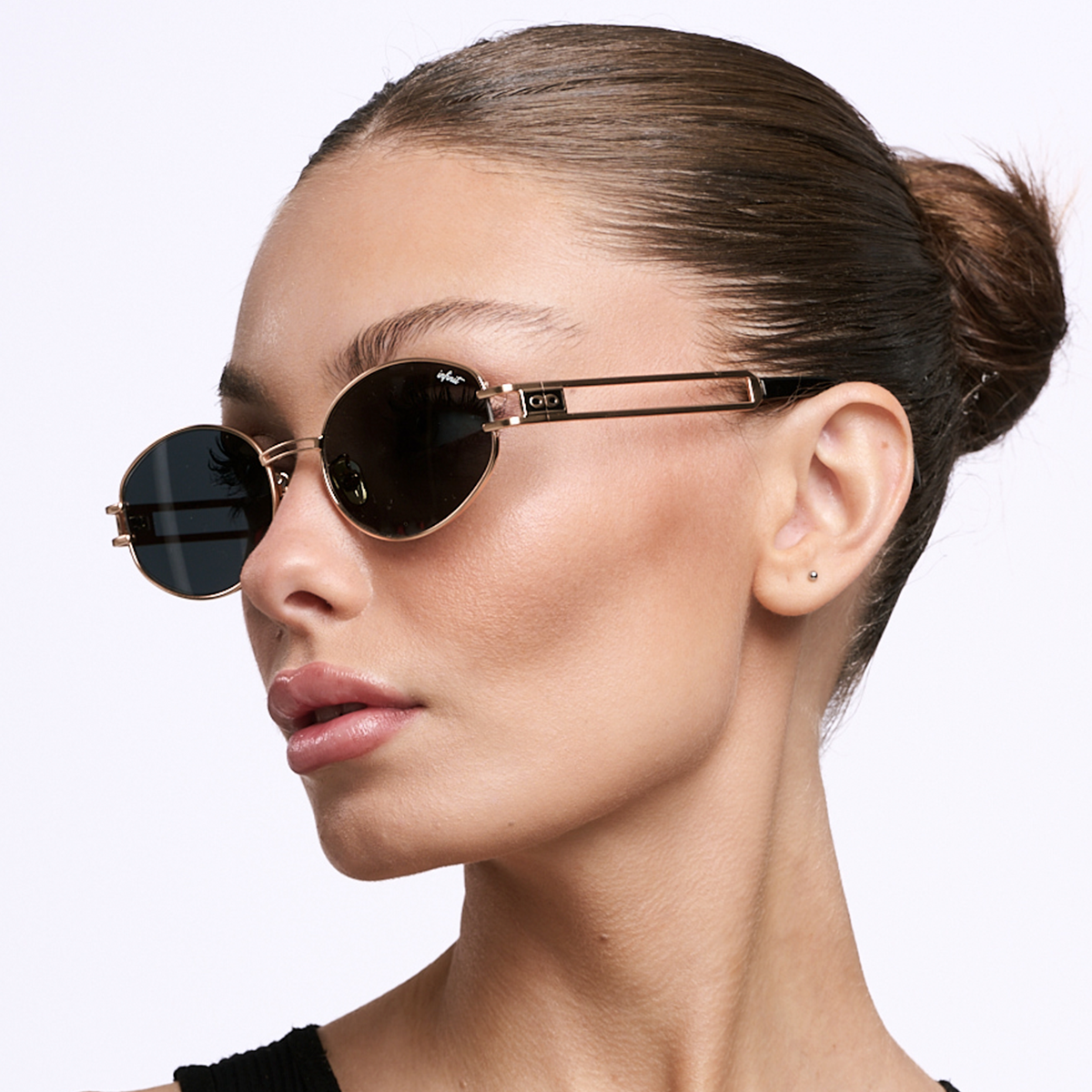 Anteojos de Sol - Georgia Dorado Lente Gris