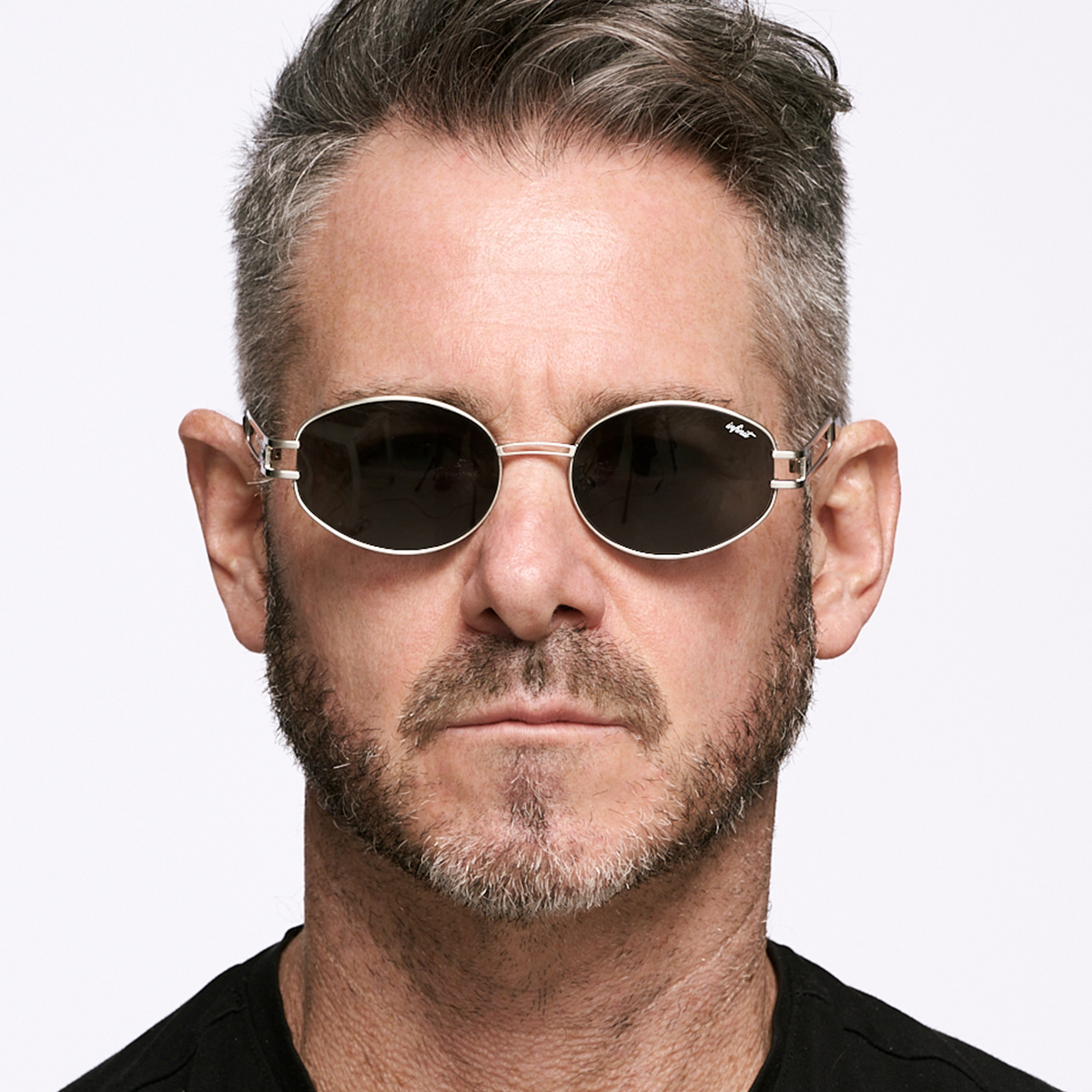 Anteojos de Sol - Georgia Plateado Lente Gris