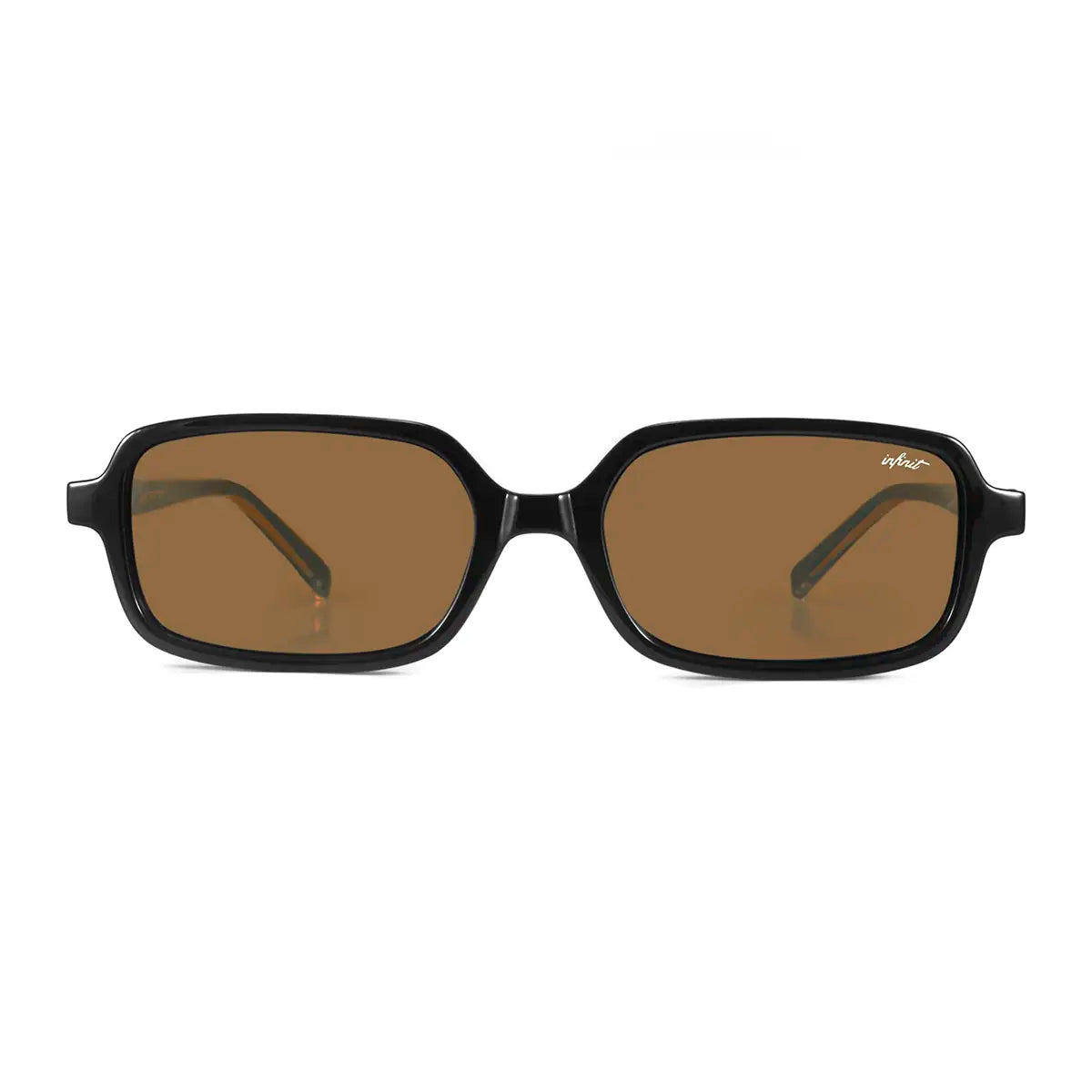 Anteojos de Sol - Glyze Negro Brillo Lente Marron