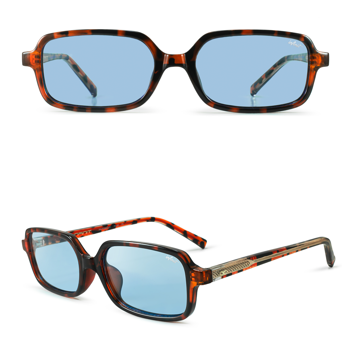 Anteojos de Sol - Glyze Carey Lente Celeste