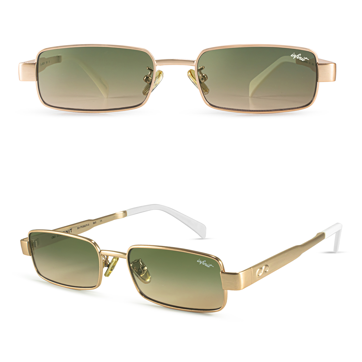 Anteojos de Sol - Honshu Dorado Lente Verde Degrade