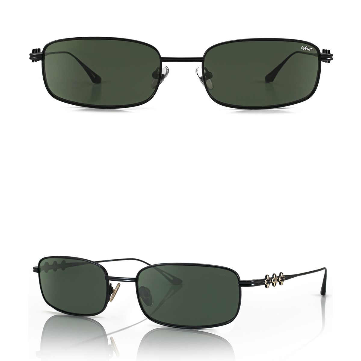 Anteojos de Sol - Mojave Negro Lente Verde