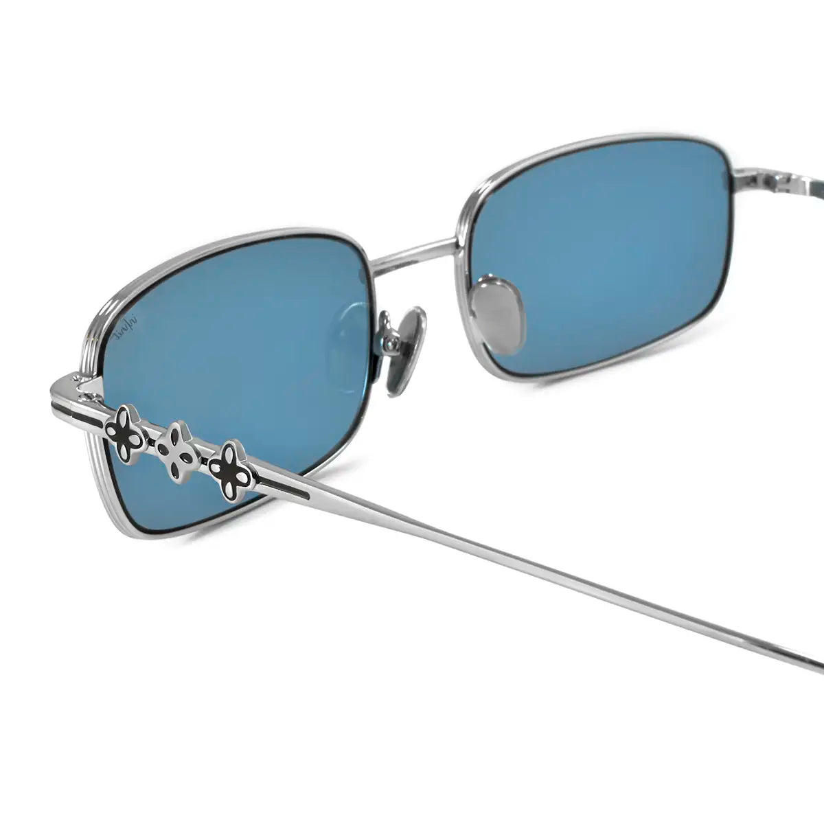 Anteojos de Sol - Mojave Plateado Lente Azul