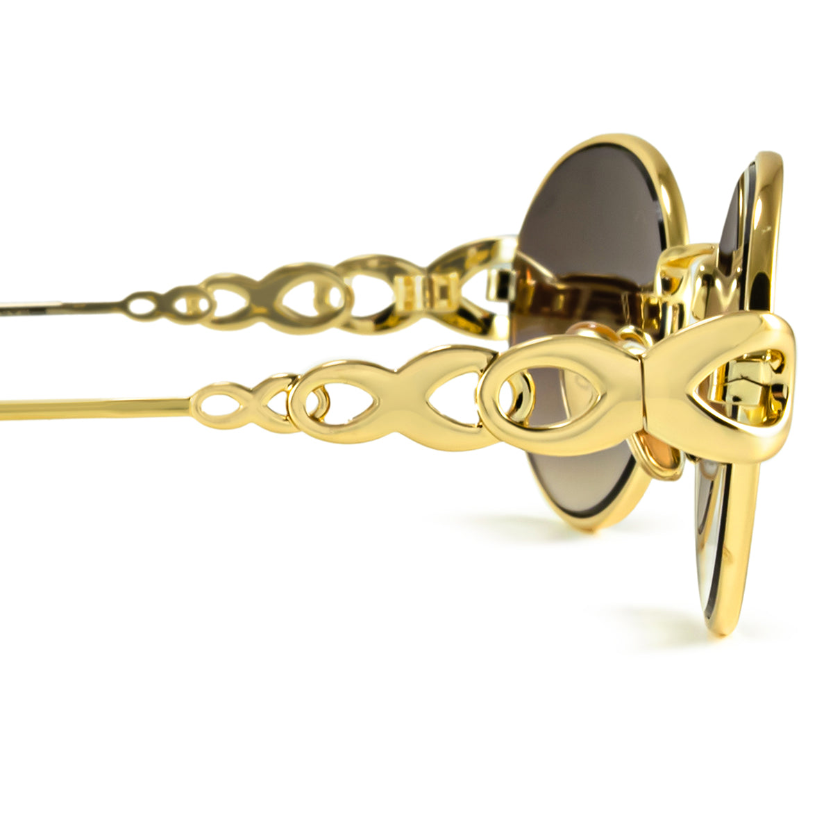 Anteojos de Sol - Namib Dorado Lente Marron Degrade