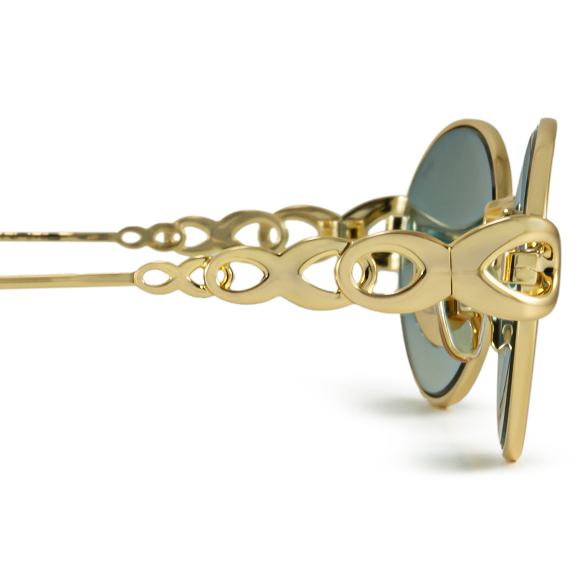 Anteojos de Sol - Namib Dorado Lente Celeste Degrade