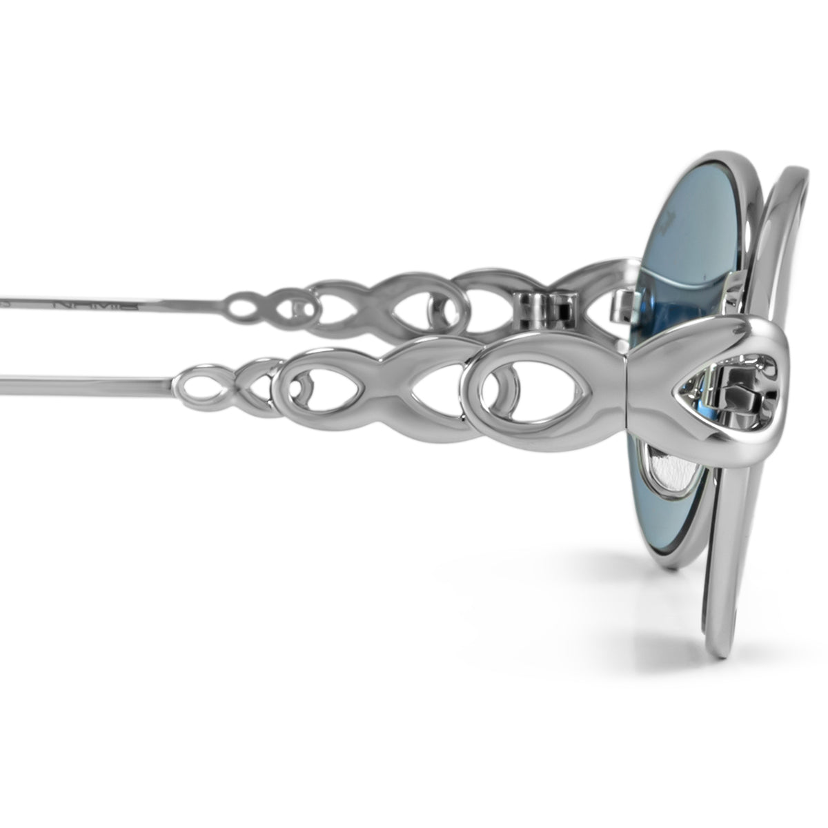 Anteojos de Sol - Namib Plateado Lente Azul