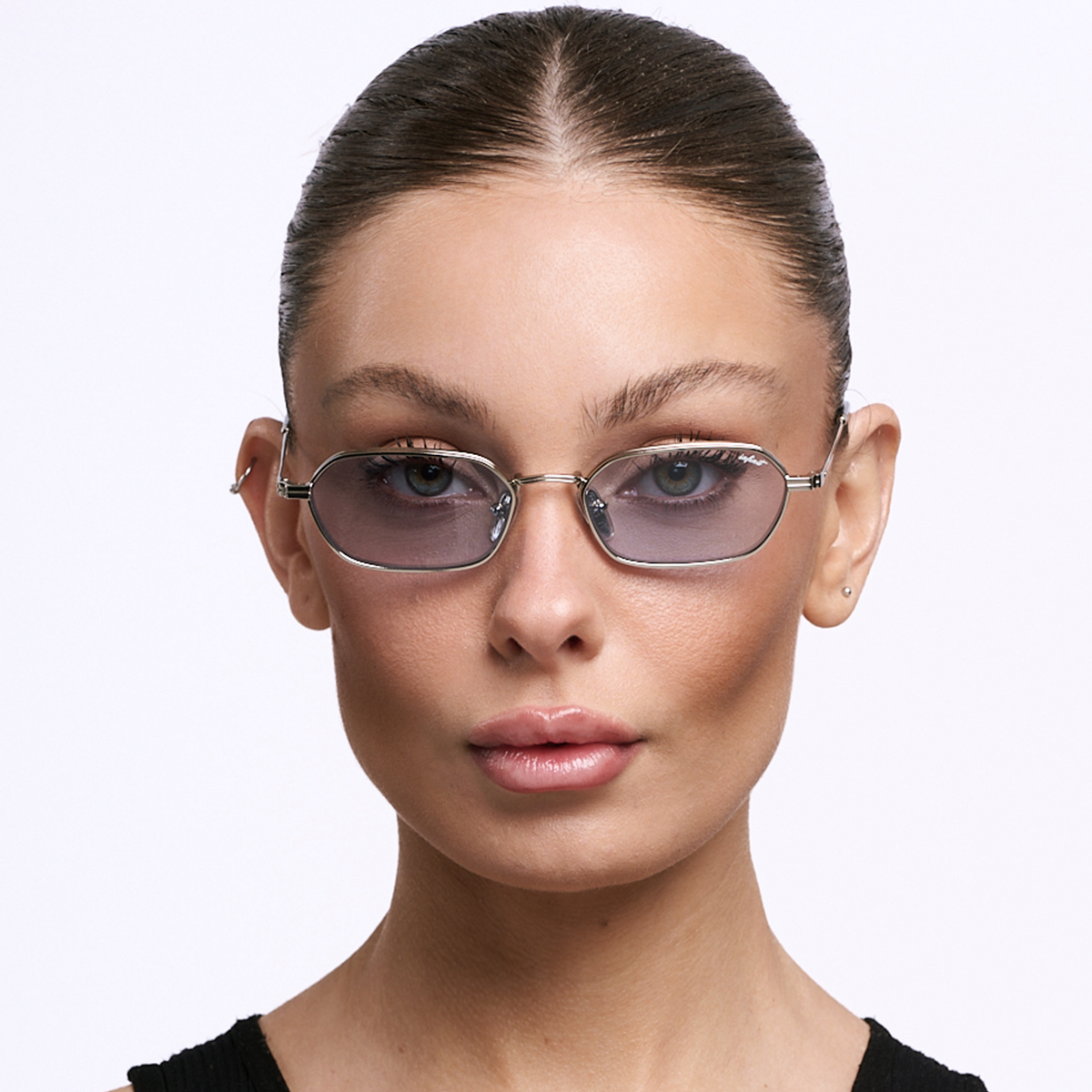 Anteojos de Sol - Naoki - Plateado - Lente celeste