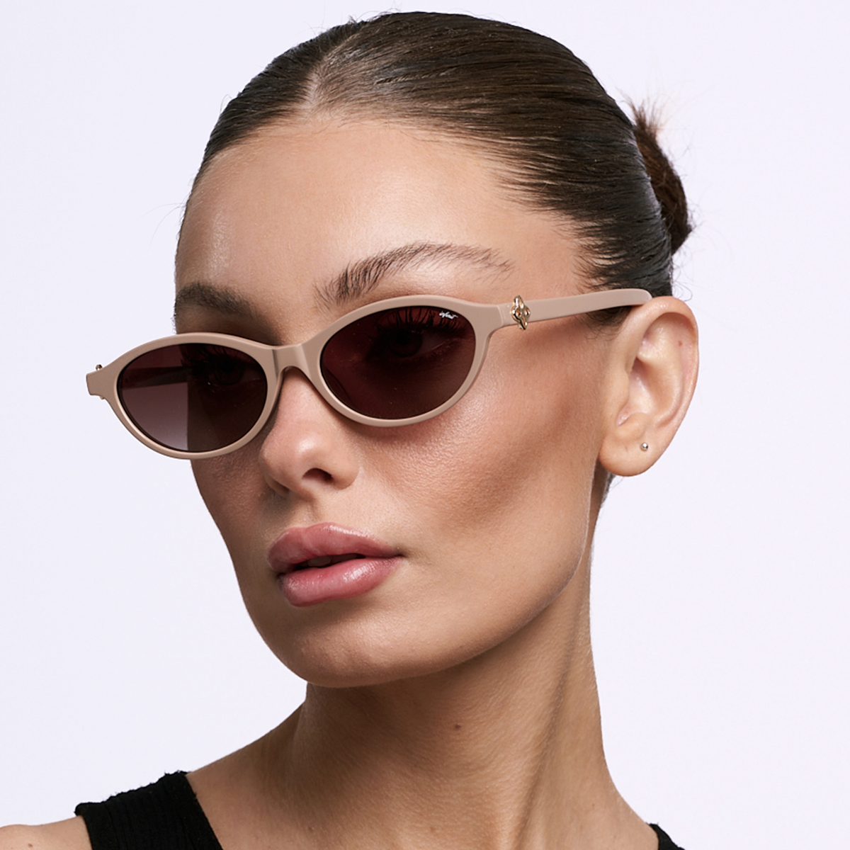 Anteojos de Sol - Naomi Mocha Lente Bordo Degrade