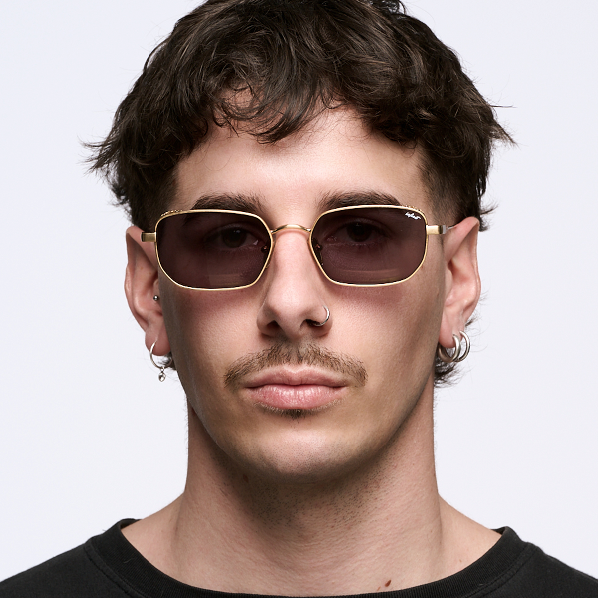 Anteojos de Sol - Palmyra - Dorado - Lente Gris