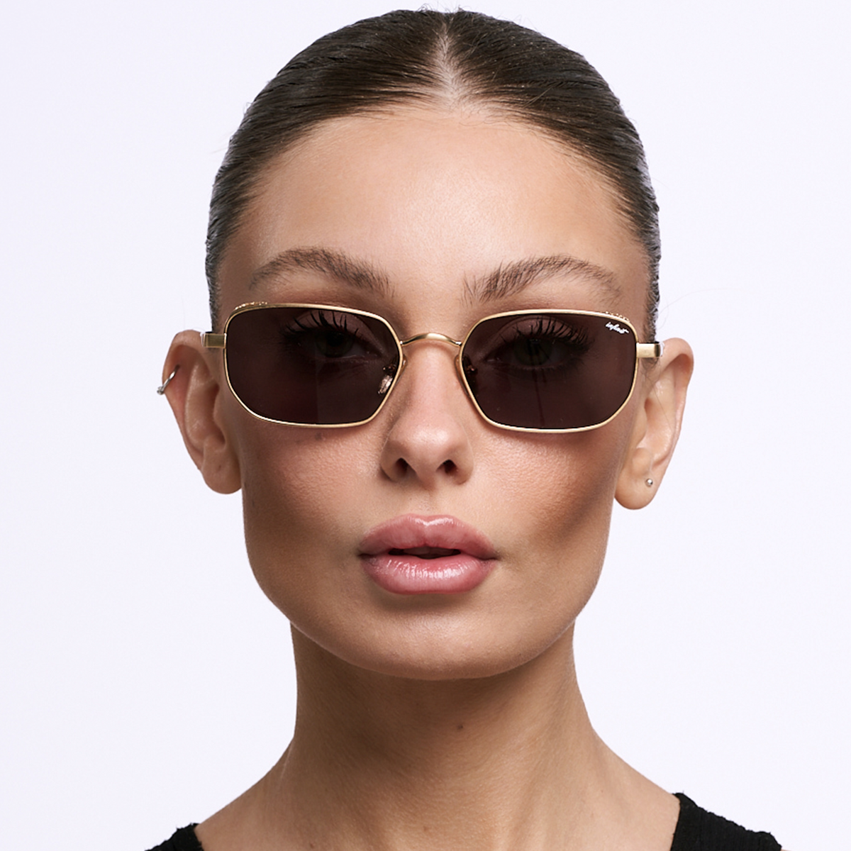 Anteojos de Sol - Palmyra - Dorado - Lente Gris