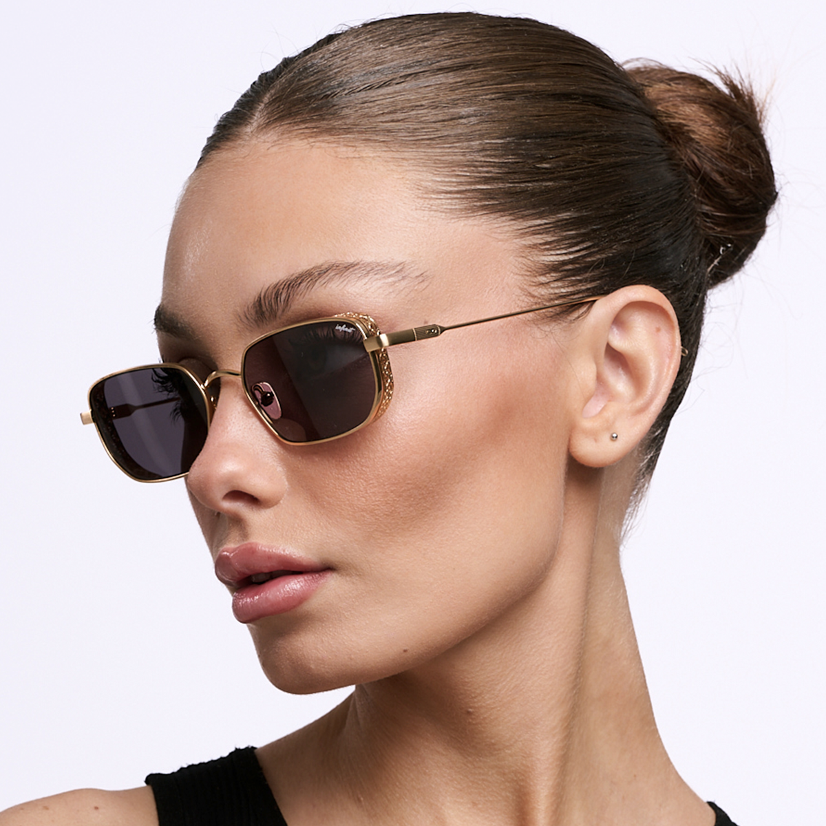 Anteojos de Sol - Palmyra - Dorado - Lente Gris