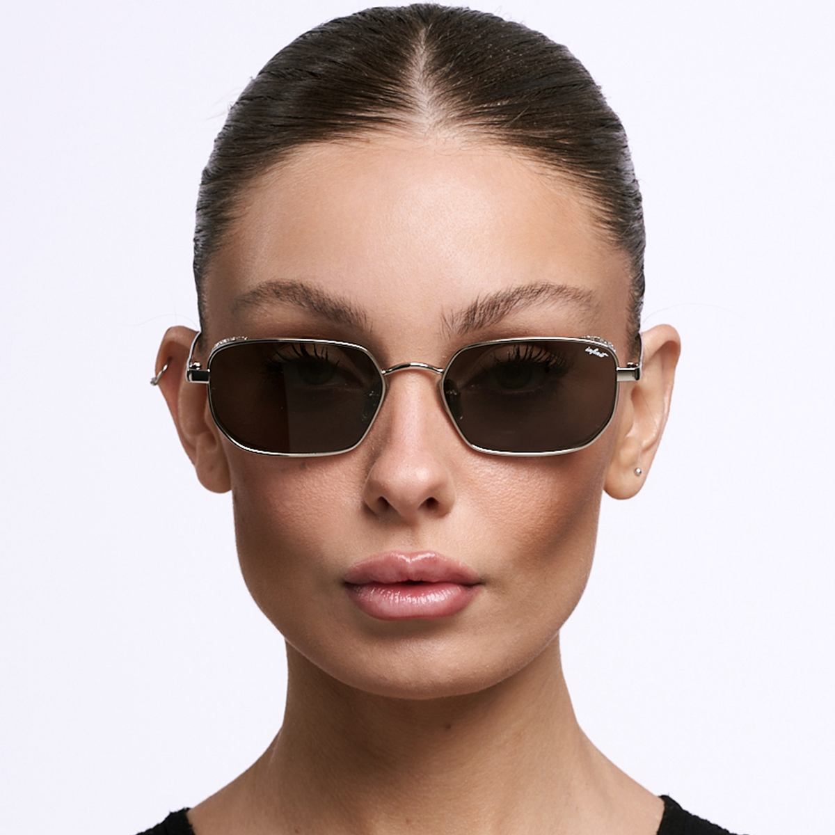 Anteojos de Sol - Palmyra - Plateado - Lente Verde