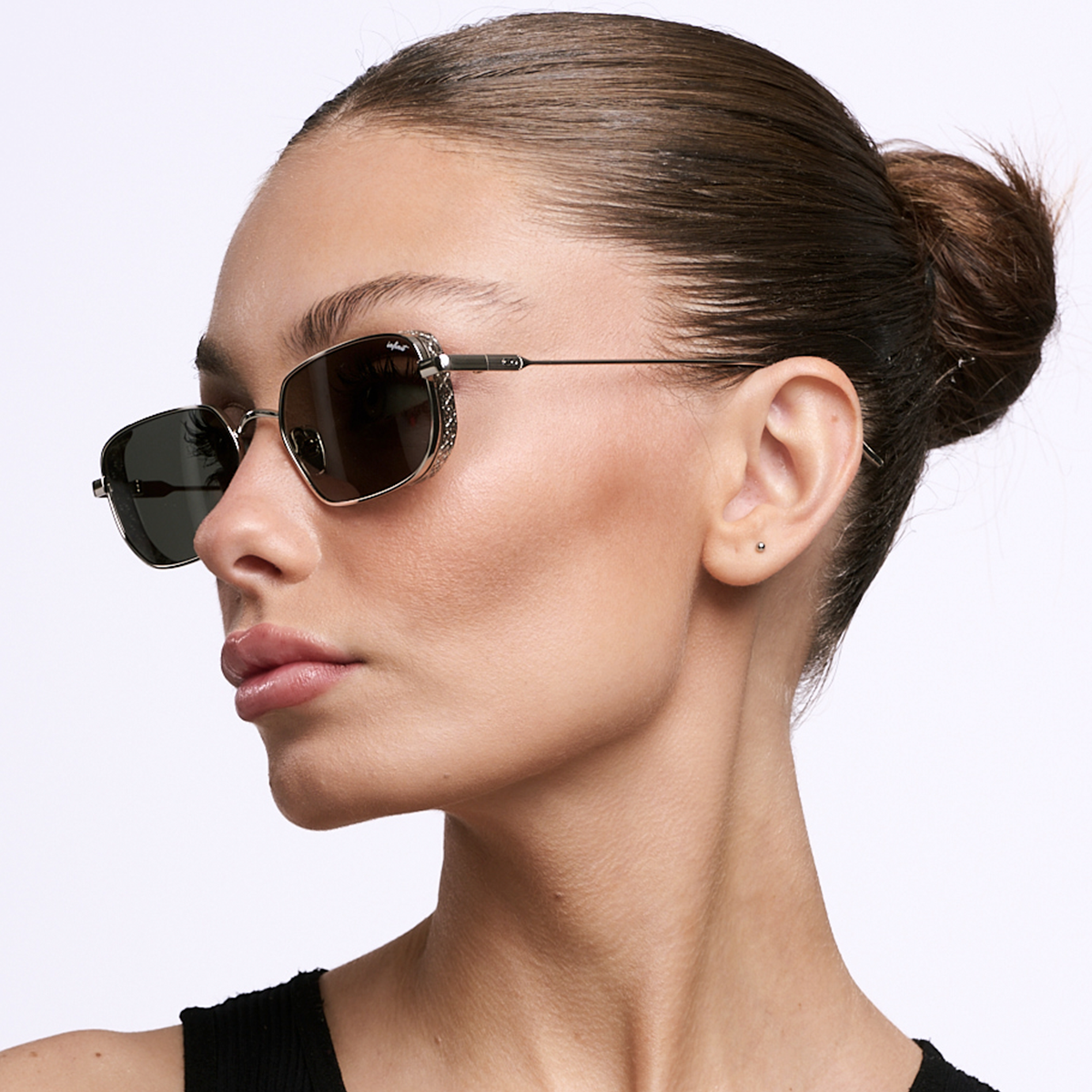 Anteojos de Sol - Palmyra - Plateado - Lente Verde