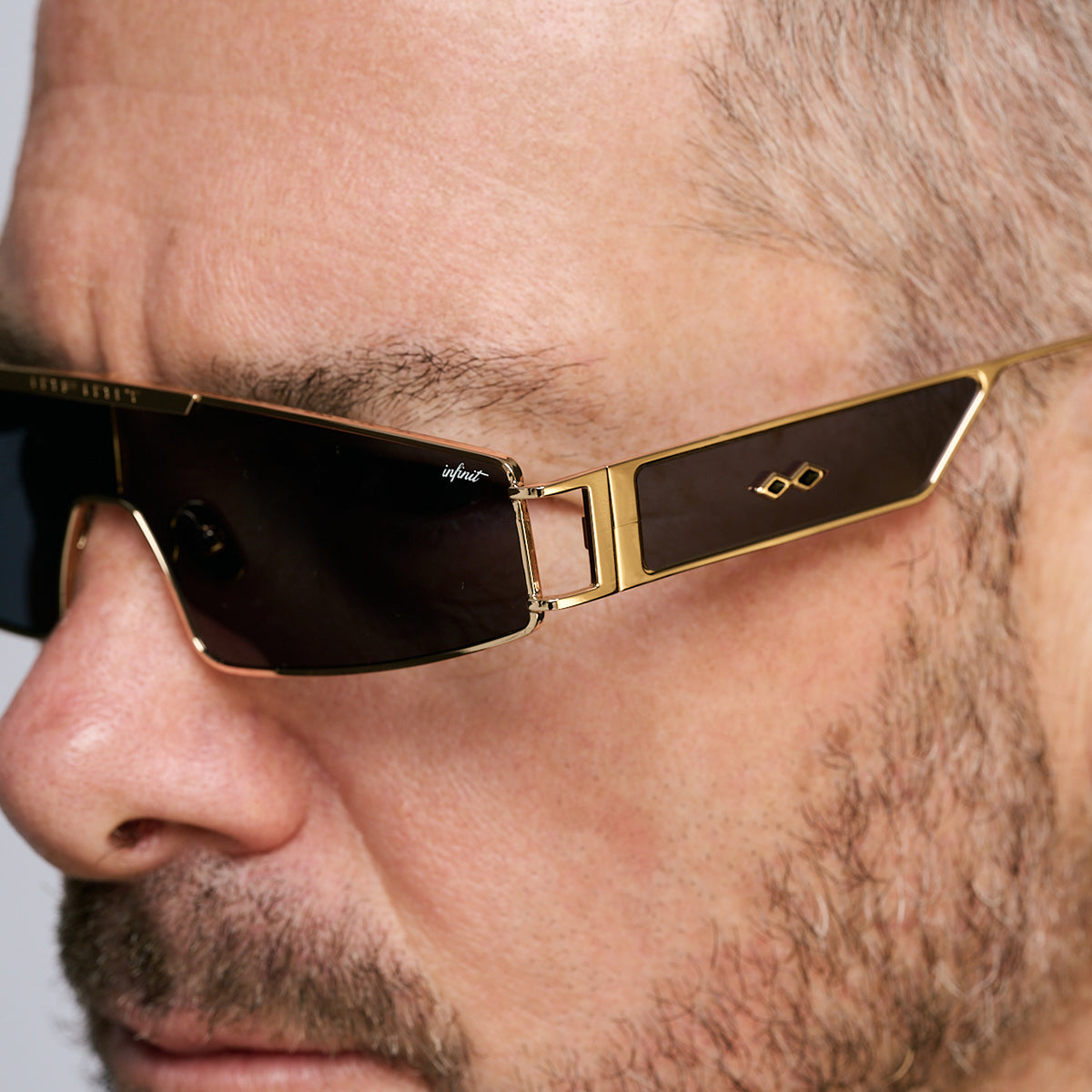 Anteojos de Sol - Panoramic Dorado Lente Gris