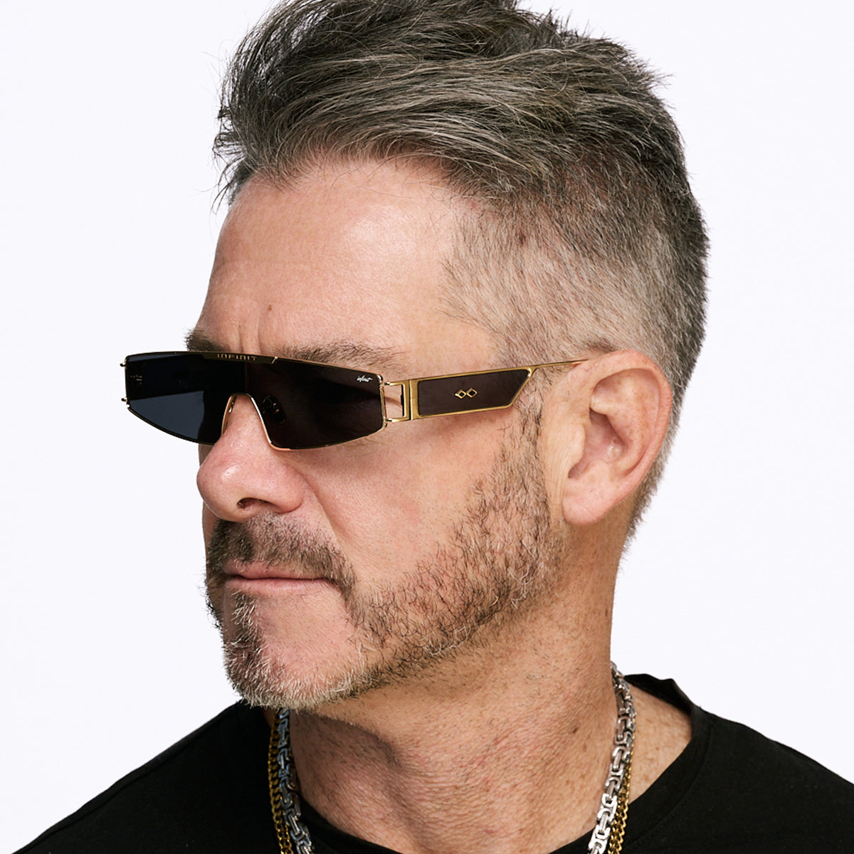 Anteojos de Sol - Panoramic Dorado Lente Gris