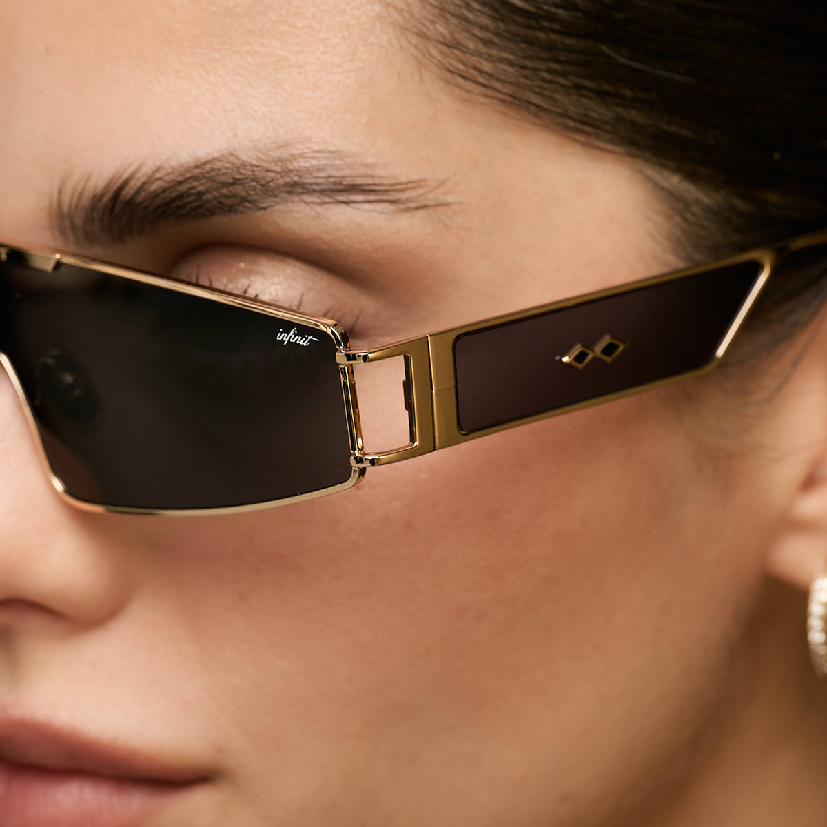 Anteojos de Sol - Panoramic Dorado Lente Gris