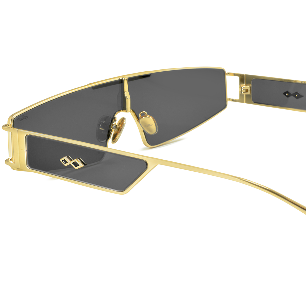 Anteojos de Sol - Panoramic Dorado Lente Gris