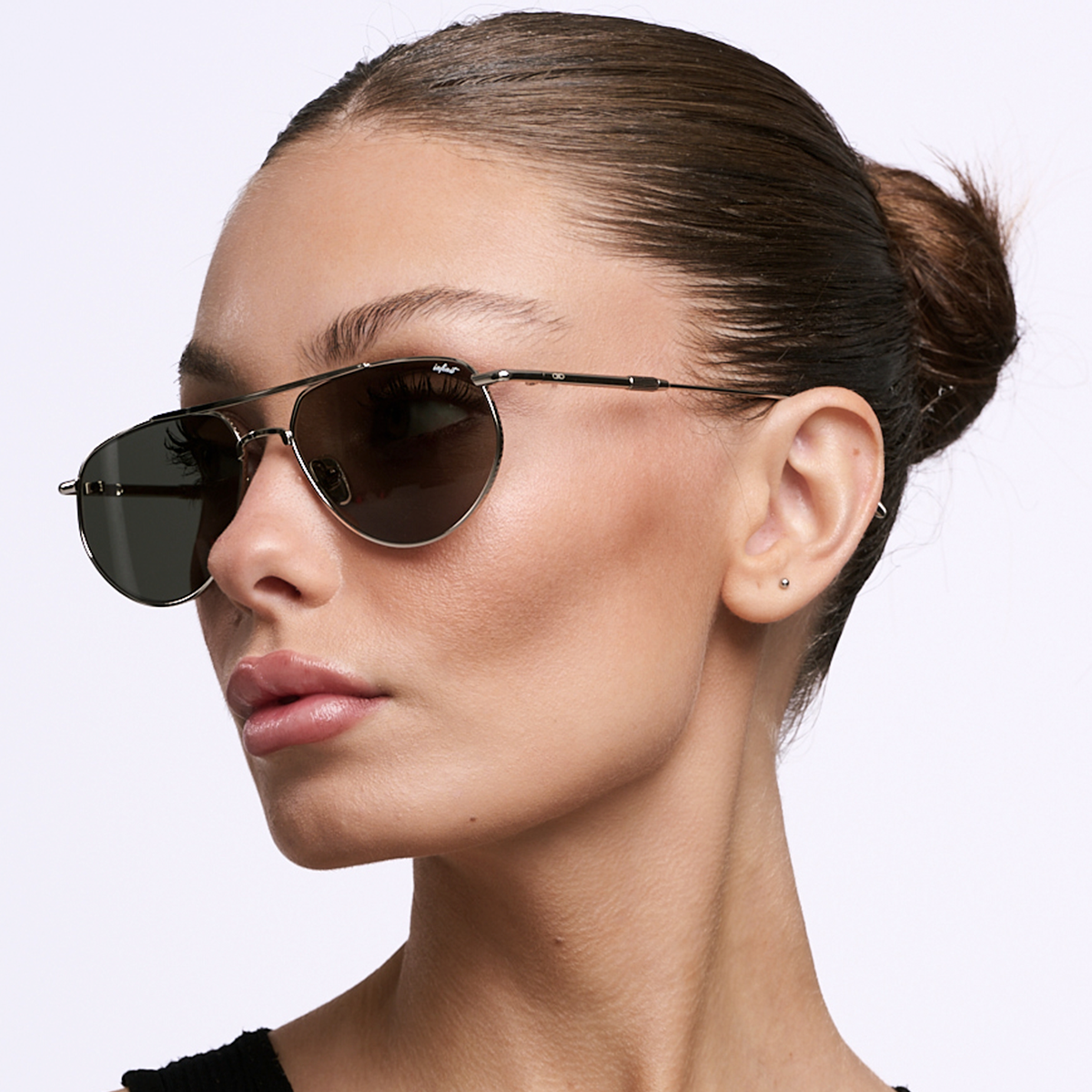 Anteojos de Sol - Petra - Plateado - Lente Verde