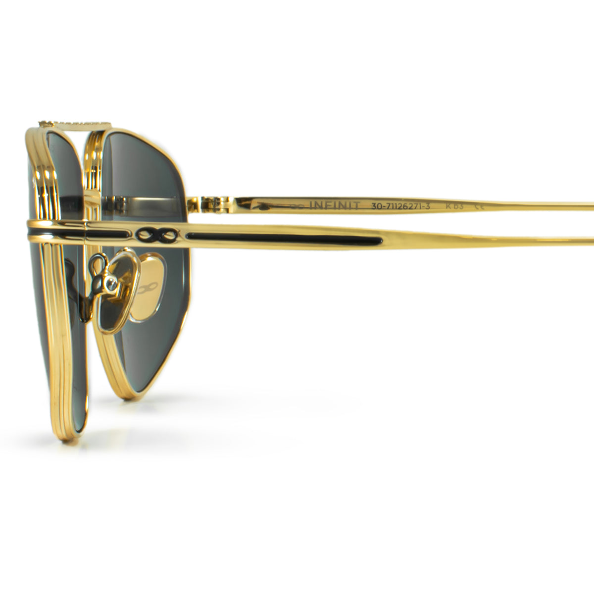 Anteojos de Sol - Pierre Dorado Lente Gris