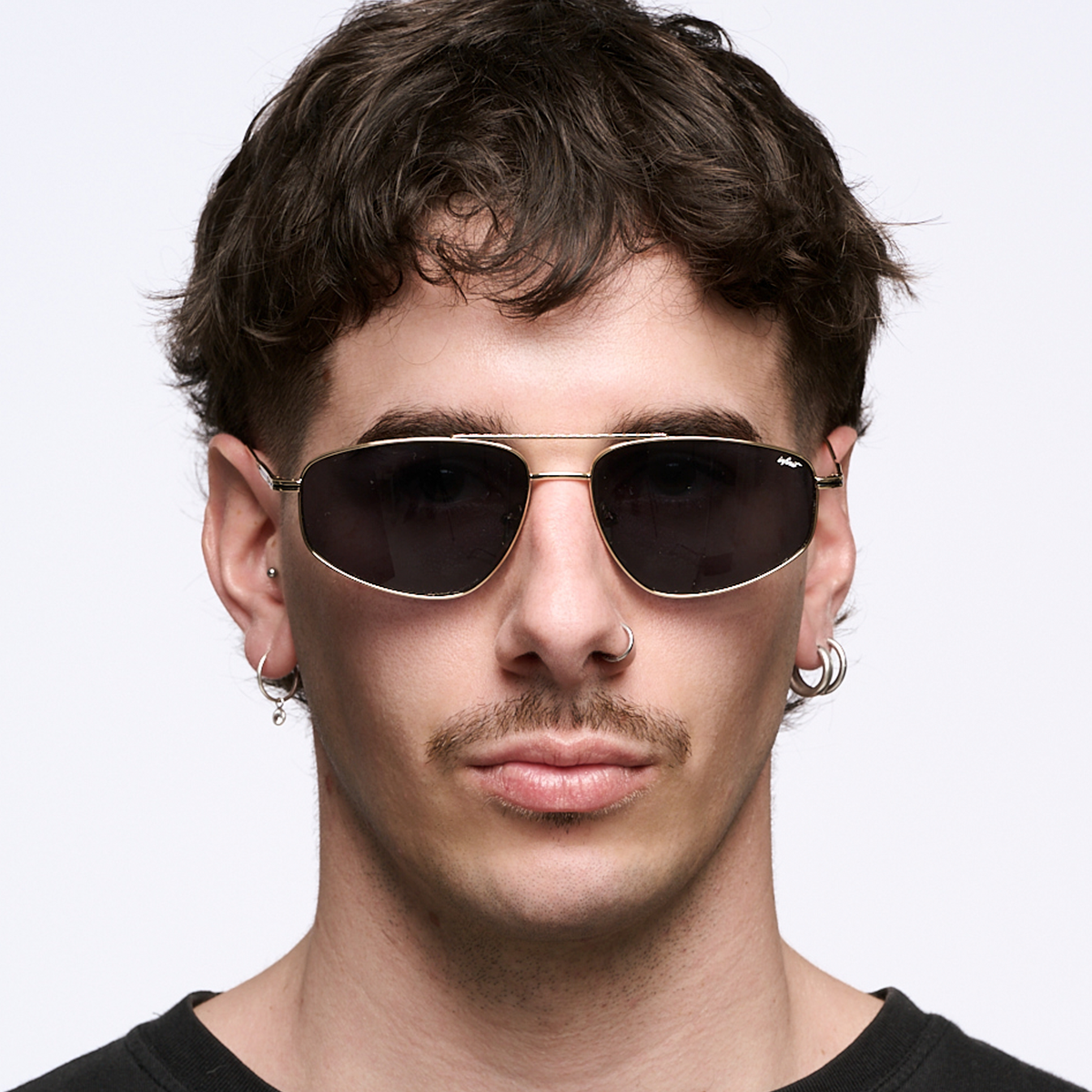 Anteojos de Sol - Pierre Dorado Lente Gris