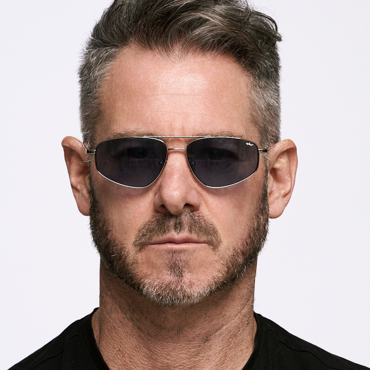 Anteojos de Sol - Pierre Plateado Lente Azul