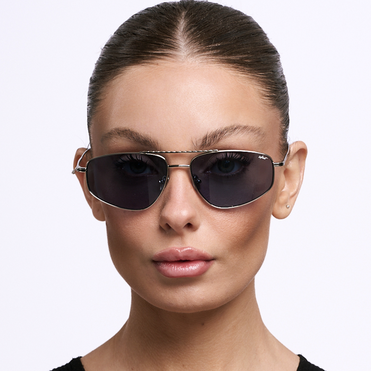 Anteojos de Sol - Pierre Plateado Lente Azul