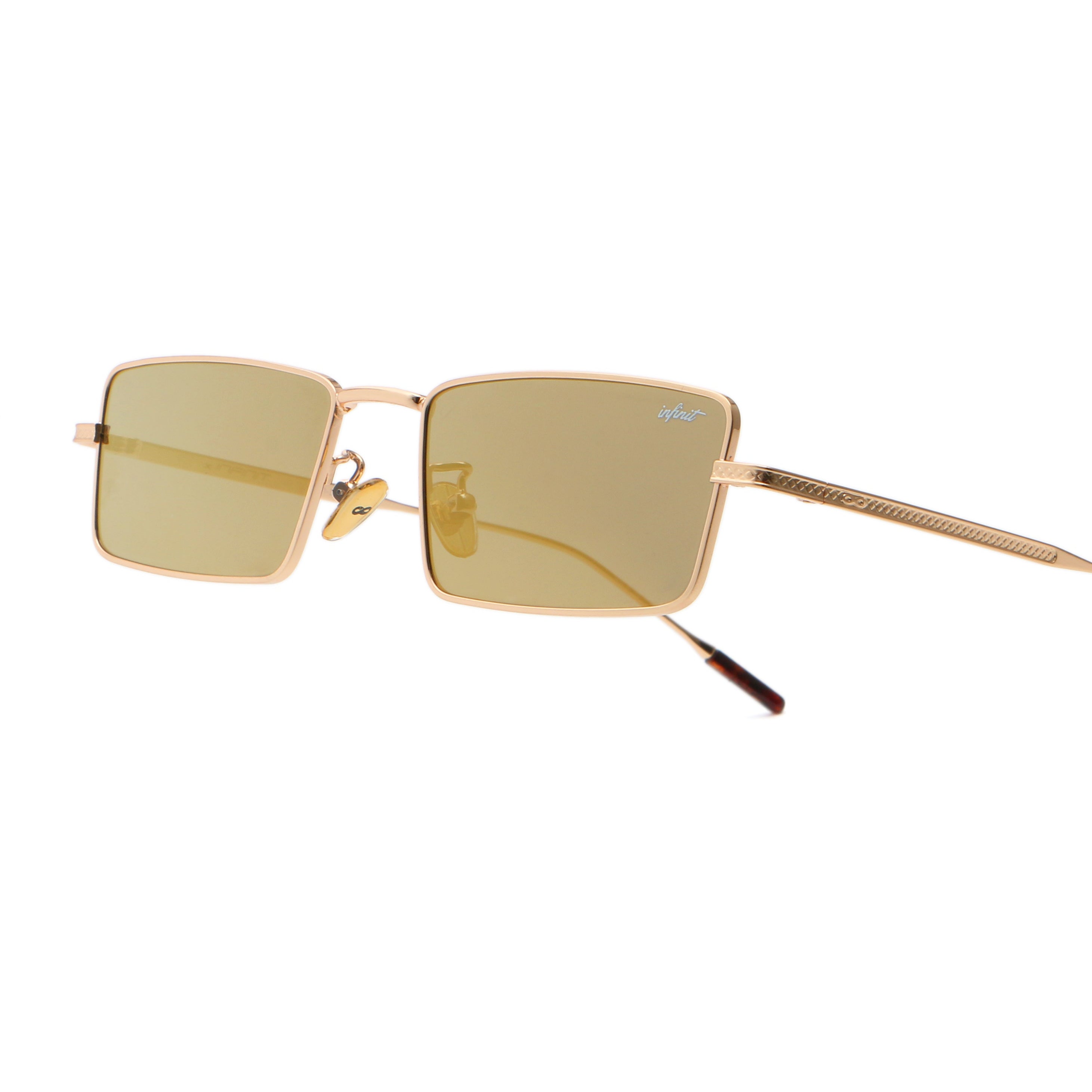 Anteojos de Sol - Positano Dorado Lente Espejada Dorada