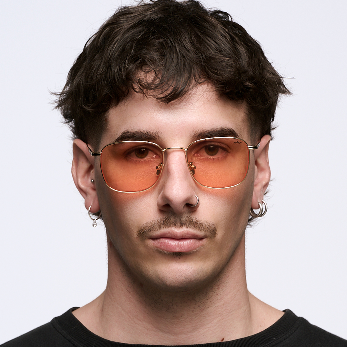 Anteojos de Sol - Secchia Dorado Lente Coral