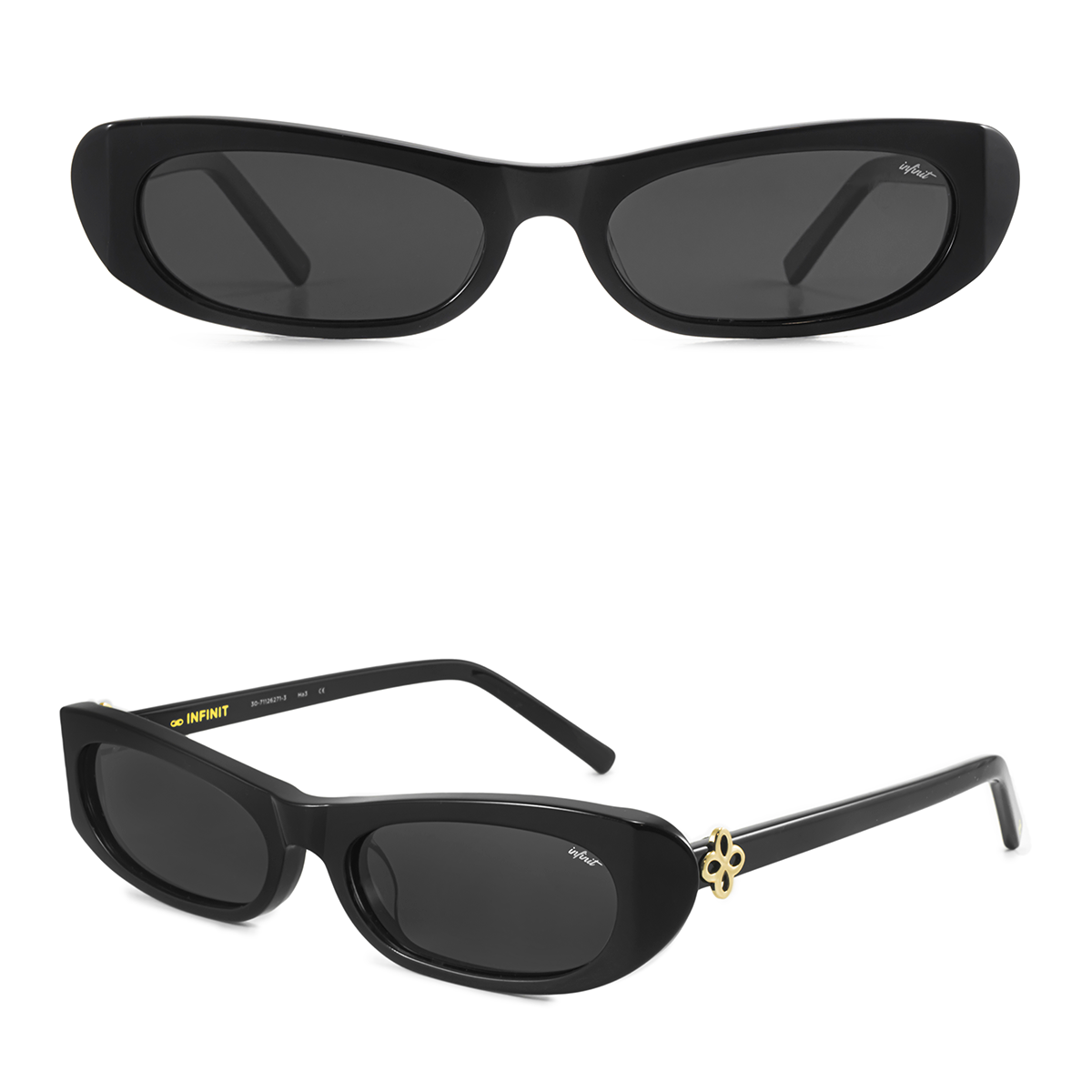 Anteojos de Sol - Trinity Negro Lente Gris