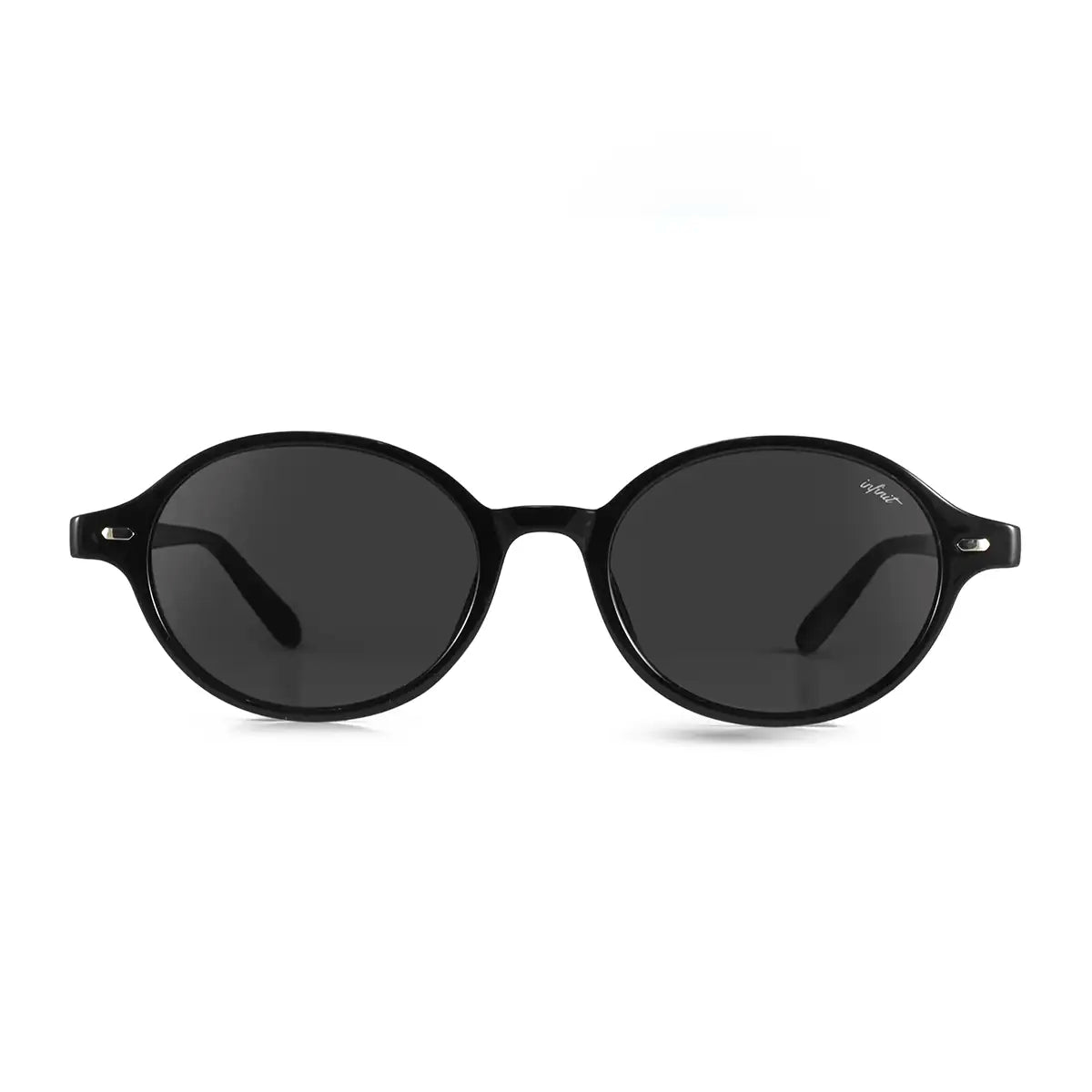 Anteojos de Sol - Vizu Negro Brillo Lente Gris